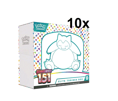 10x Pokemon Scarlet & Violet: 151 Elite Trainer Box - MtgwebshopDK
