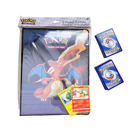 100 stk. Pokemon kort + Collector Mappe (Scorching Summit)