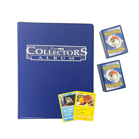 100 stk. Pokemon kort + Collector Mappe - MtgwebshopDK