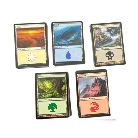 100 Basic Lande (20 af hver farve) - MtgwebshopDK
