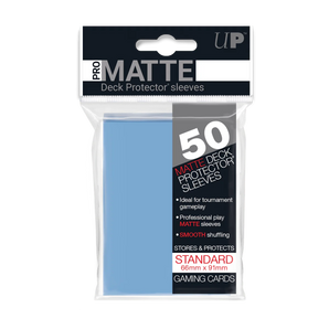 Ultra Pro: Pro-Matte Standard Deck Protector Sleeves 50ct - Light Blue