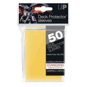 Ultra Pro: PRO-Gloss Standard Deck Protector Sleeves  50ct - Yellow