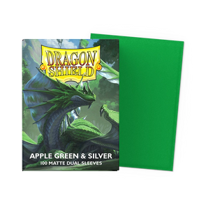 Dragon Shield Apple & Silver - Matte Dual Sleeves - Standard Size 100ct