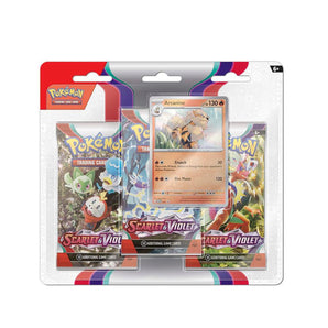 Pokemon Scarlet & Violet  3-Pack Blister Arcanine