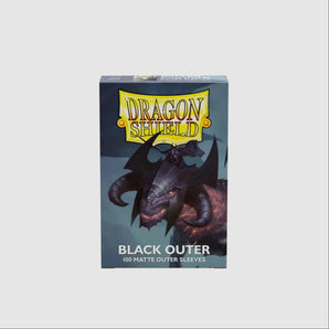 Dragon Shield Black -Matte Outer Seeves - Standard Size 100ct