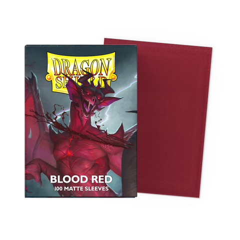 Dragon Shield Blood Red - Matte Sleeves - Standard Size 100ct