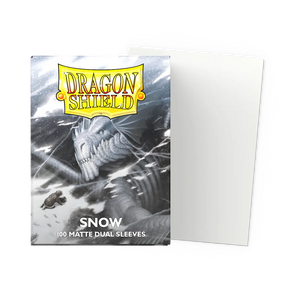 Dragon Shield Snow - Dual Matte Sleeves - Standard Size 100ct