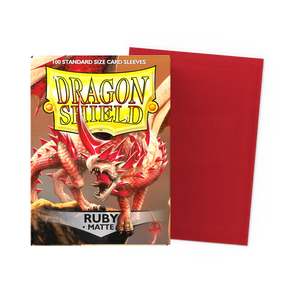 Dragon Shield Ruby - Matte Sleeves - Standard Size 100ct 