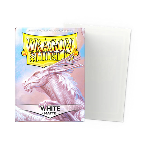 Dragon Shield White - Matte Sleeves - Standard Size 100ct