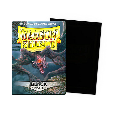 Dragon Shield - Black - Matte Sleeves - Standard Size 100ct