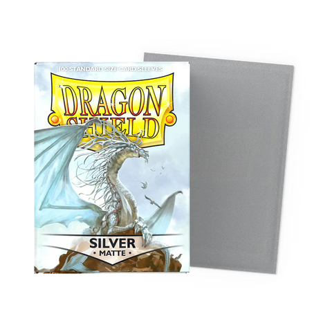 Dragon Shield Silver - Matte Sleeves - Standard Size 100ct