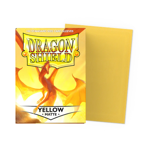 Dragon Shield Yellow - Matte Sleeves - Standard Size 100ct