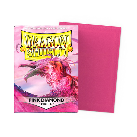 Dragon Shield Pink Diamond - Matte Sleeves - Standard Size 100ct