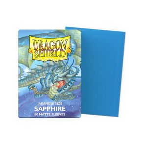 Dragon Shield Sapphire - Matte Sleeves - Japanese Size 60ct