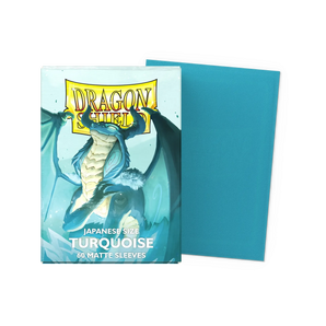 Dragon Shield Turquoise - Matte Sleeves - Japanese Size 60ct